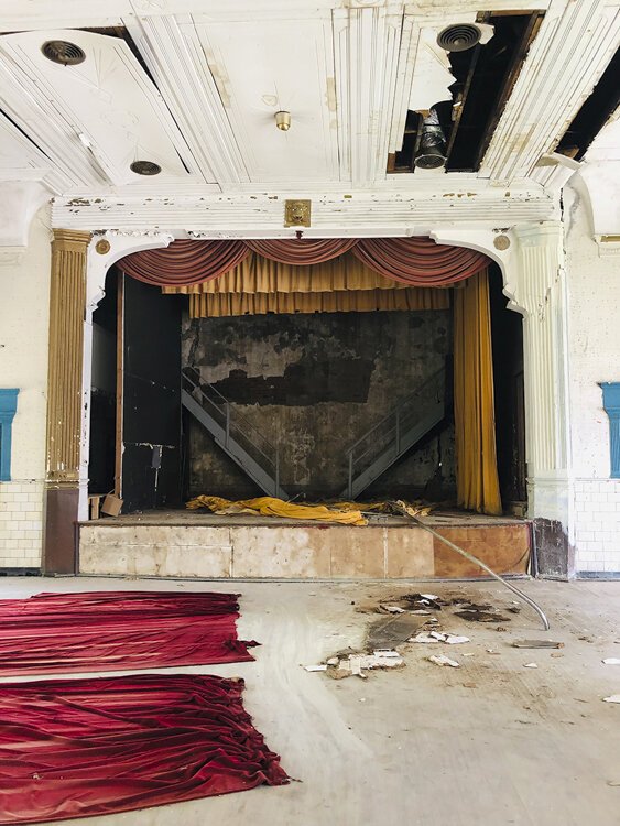 M. Carmen Lane, Children Wade In! (Center detail of triptych), Digital print & wood, 36 x 36”